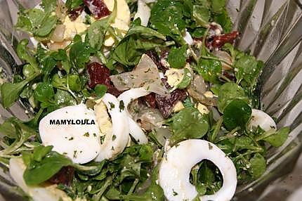 recette Salade de mâche composée