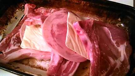 recette Cote de porc orloff gratinée au camembert