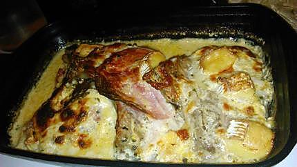 recette Cote de porc orloff gratinée au camembert