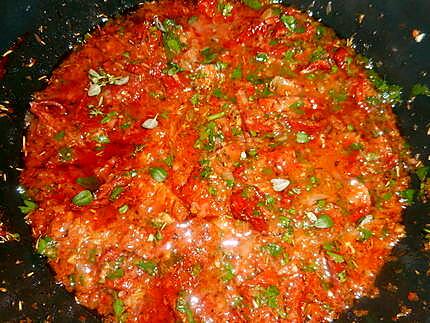 recette Pipe rigate sauce aux tomates séchées