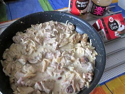 recette porc aux  pousses de soja,    gingembre!!!!!