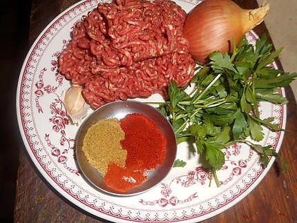 recette Steak haché oignon,paprika