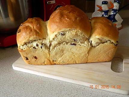 recette Brioche rhum-raisins