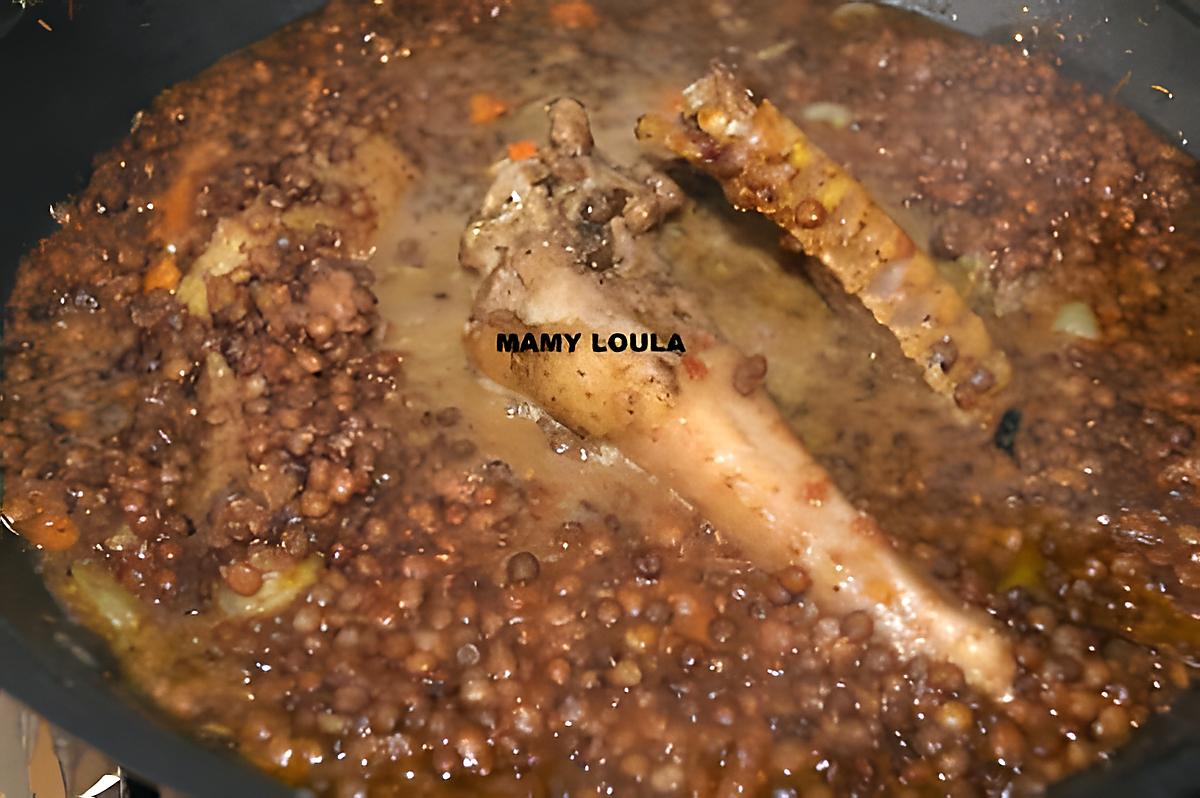 recette Manchons de canard aux lentilles vertes