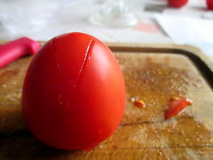 recette Tomates tulipes aux oeufs à la mode Fanfan (un bouquet pour notre chere Fanfan^^)