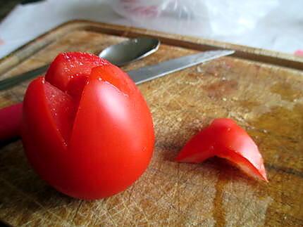 recette Tomates tulipes aux oeufs à la mode Fanfan (un bouquet pour notre chere Fanfan^^)