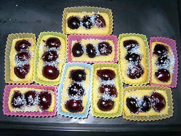 recette Financiers Thé matcha/cerises