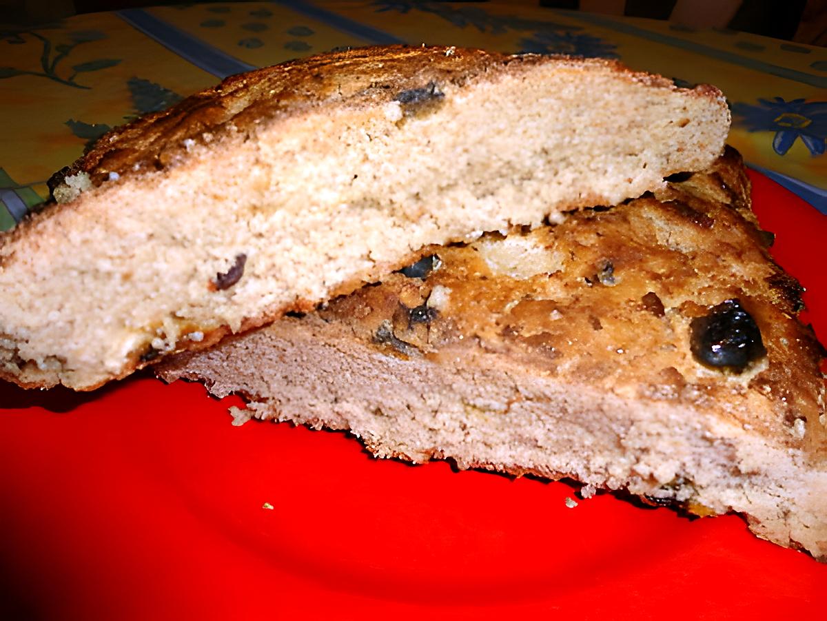 recette PAIN PAILLASSE AUX RAISINS SECS "sans pétrissage "du blog de mamimijane