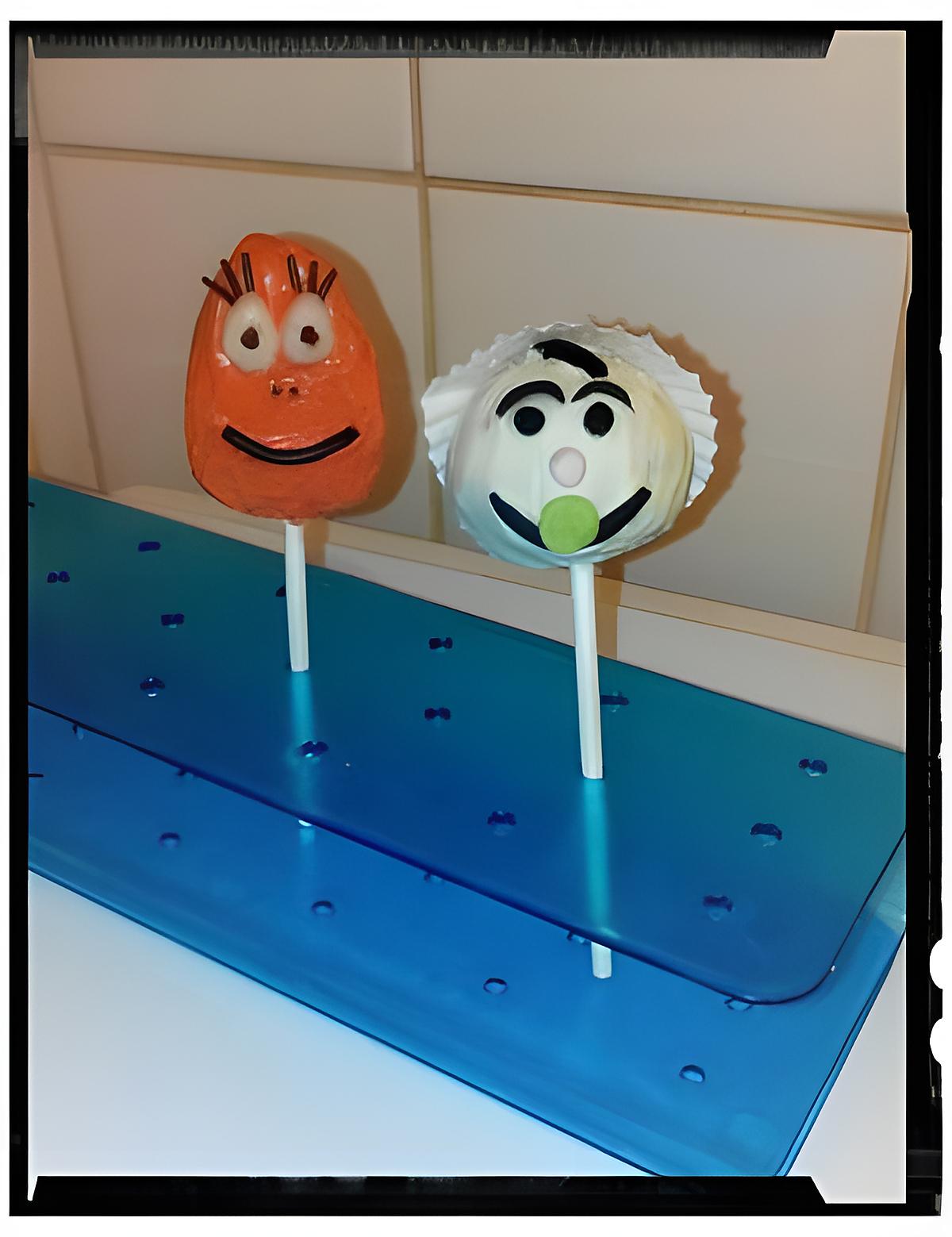 recette cake pop barbapapa et son baby's