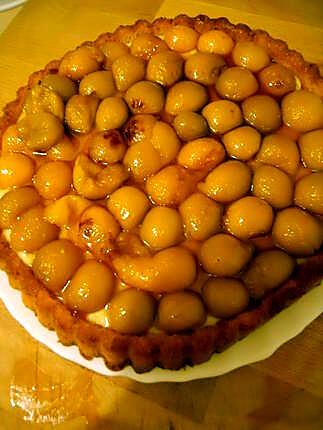 recette TARTE AUX MIRABELLES RAPIDE