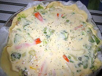 recette recette de quiche   thon    surimi avocat chévre  ,    recette d italmo revisitée