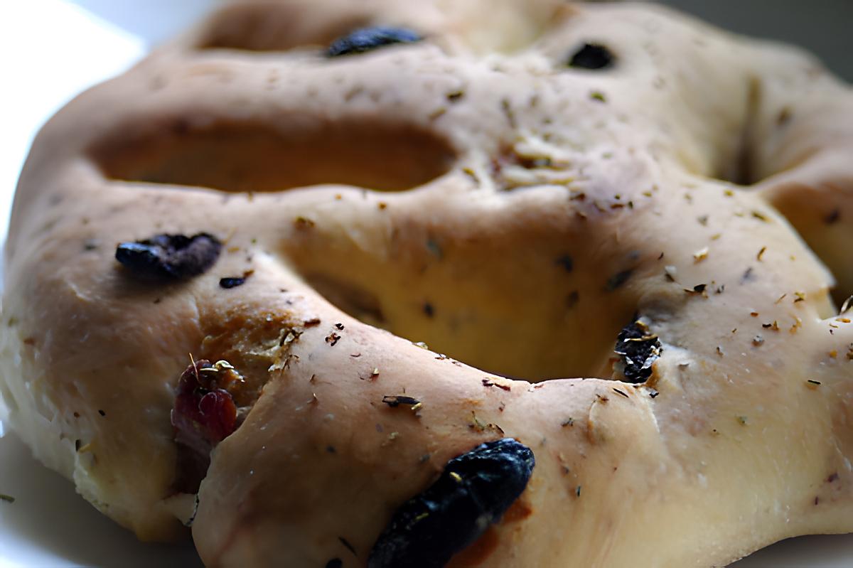 recette Fougasses aux lardons et olives