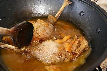 recette Cuisses de canard aux abricots