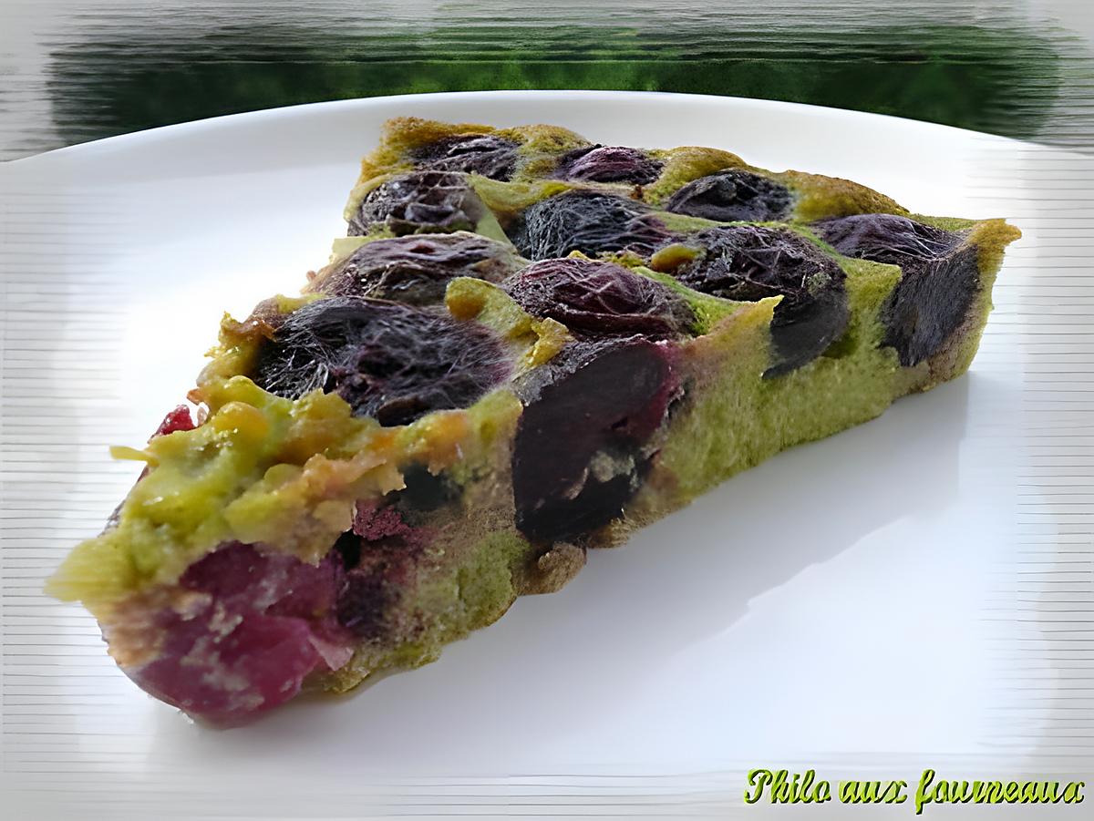 recette Clafoutis aux cerises & à la pistache