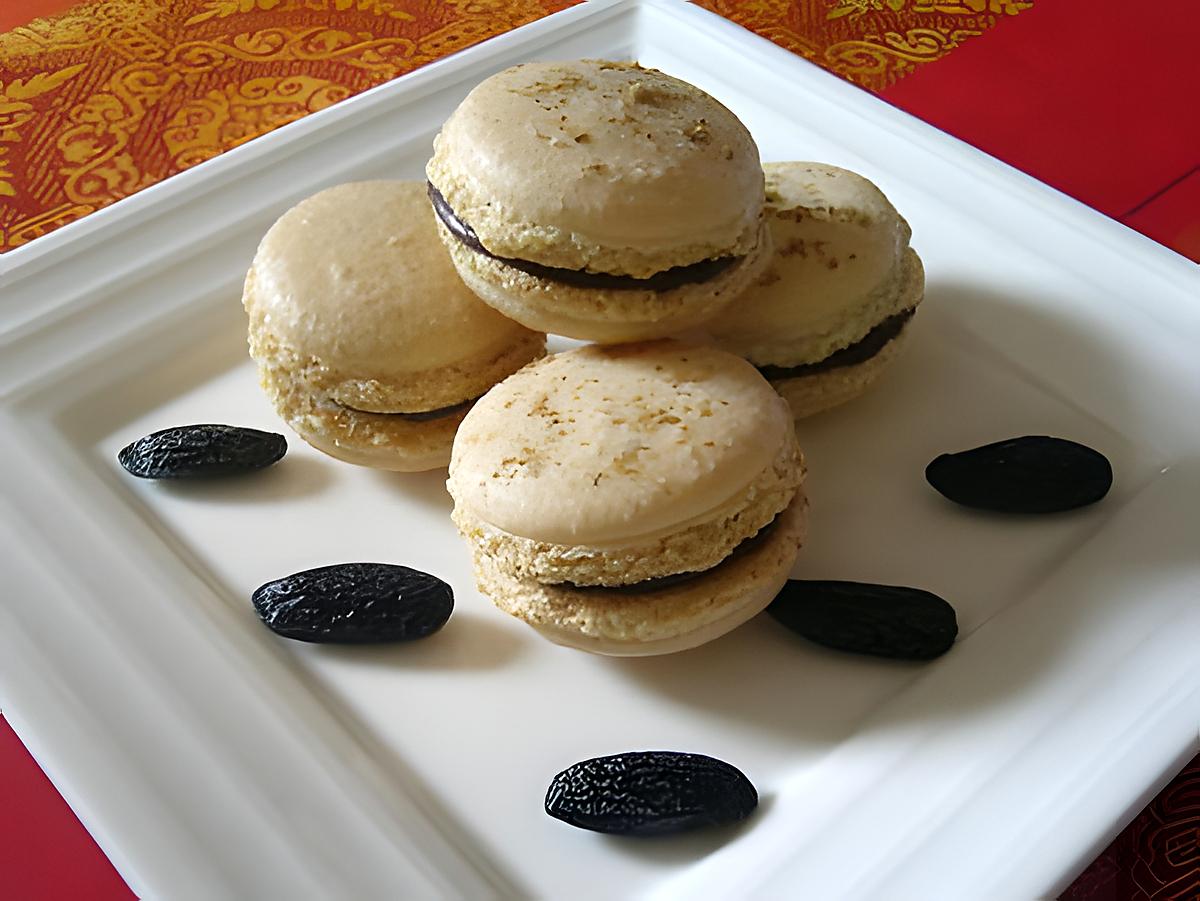 recette Macarons Chocolat et Fève Tonka