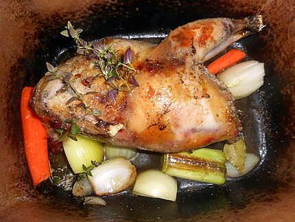 recette Poule faisane farce aux airelles