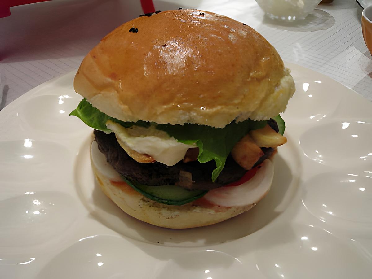 recette Hamburger au boeuf haché