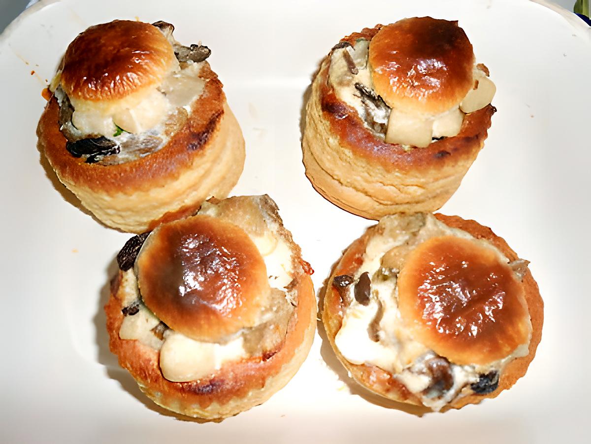 recette DES PETITES BOUCHEES A LA REINE (aux petits restes....)