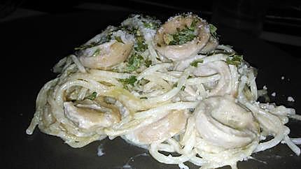 recette Spaghettis au boudin blanc