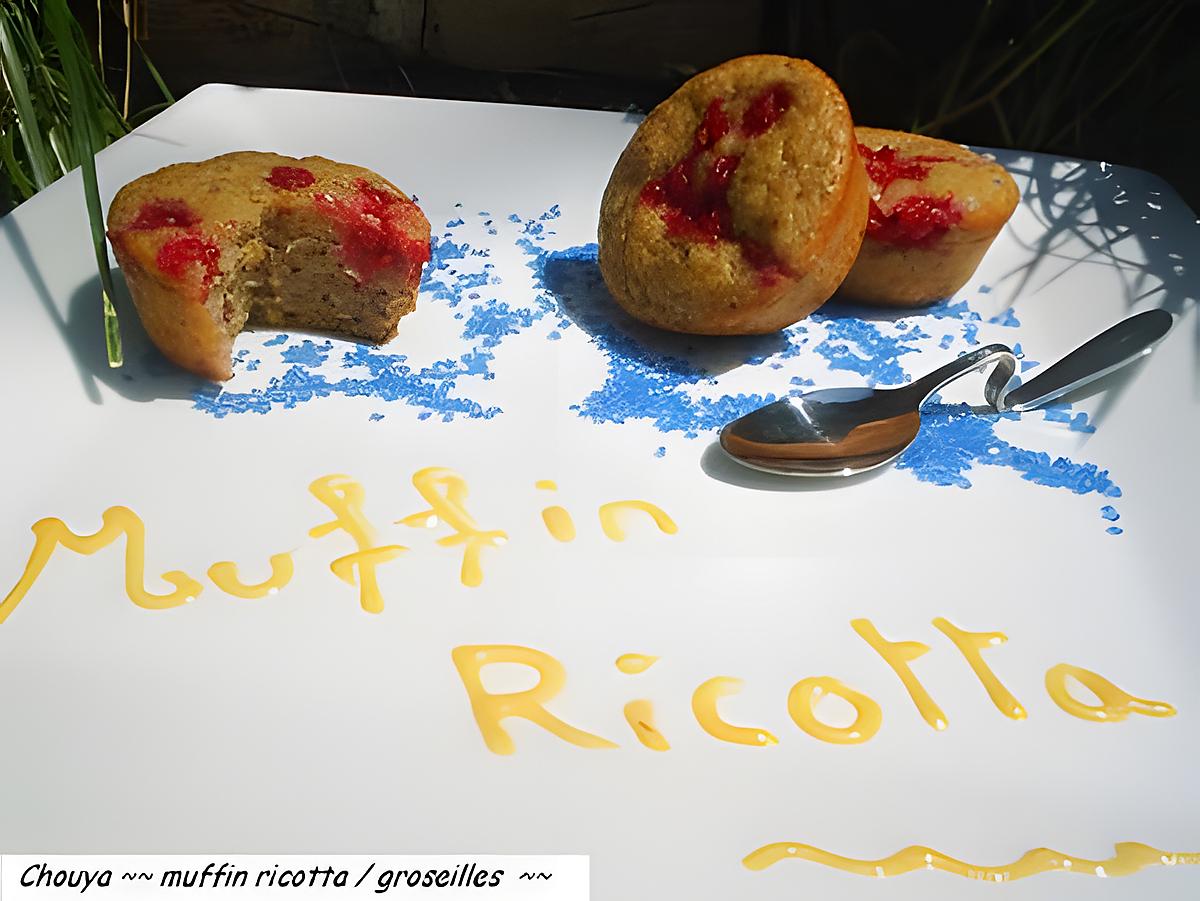 recette Ooo Muffin Ricotta / groseilles ooO