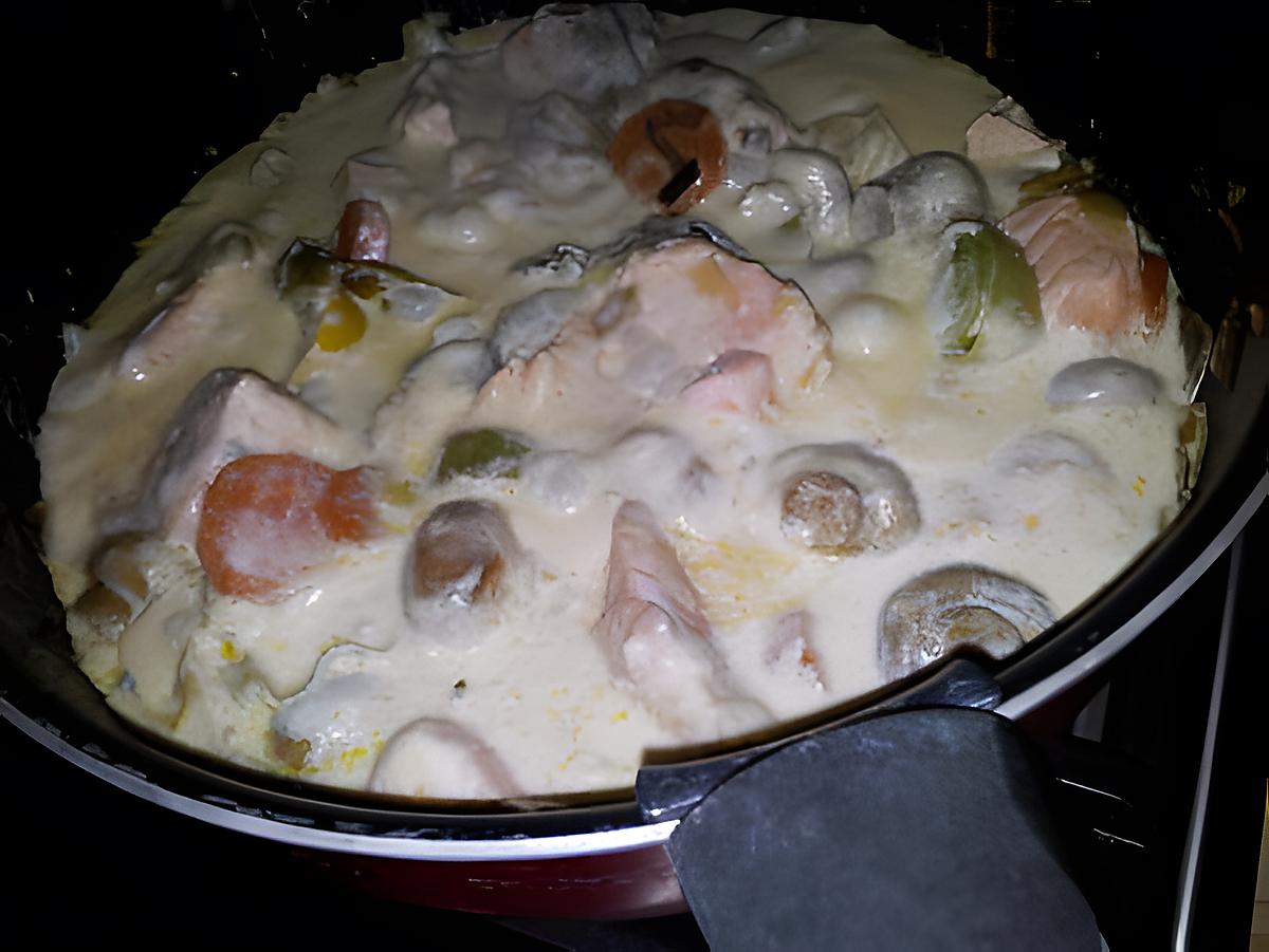 recette Blanquette de saumon