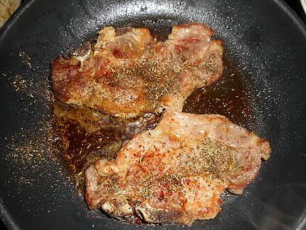 recette Cote de porc échine au piment d espelette