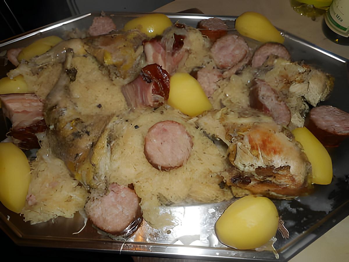 recette Faisan braisé en choucroute avec une morteau