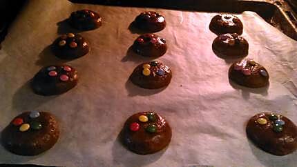 recette Cookies aux smarties Pour les 7ans de notre fille