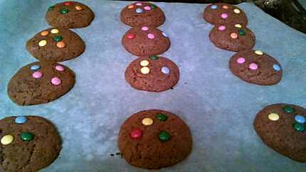 recette Cookies aux smarties Pour les 7ans de notre fille