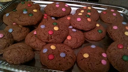 recette Cookies aux smarties Pour les 7ans de notre fille