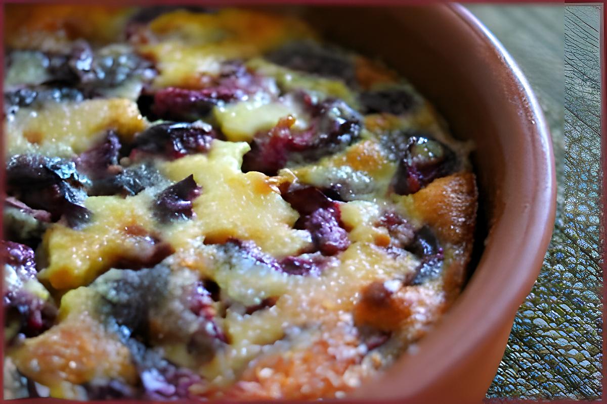 recette Clafoutis de cerises à l'amande:petite douceur dans un monde de brut !