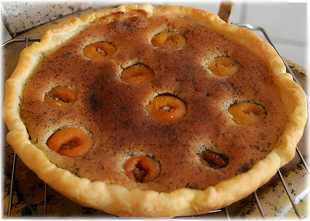 recette Tarte amandine d'abricots caramélisés au sirop d'érable