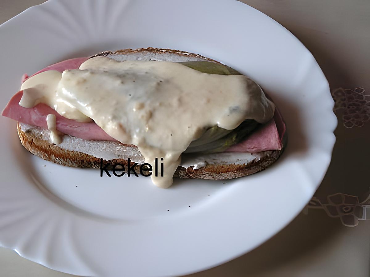 recette Tartine au St Môret, Maroilles et jambon