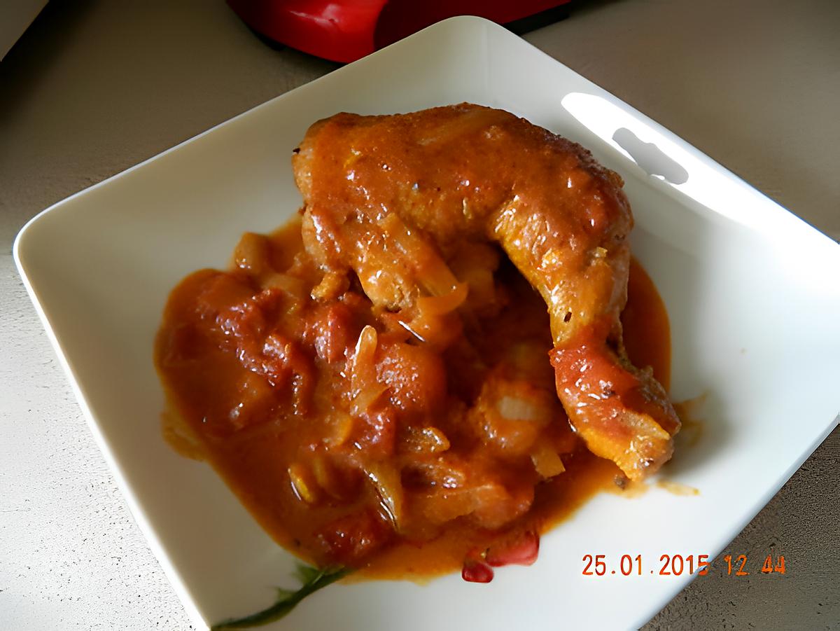 recette Cuisses de poulet à la hongroise