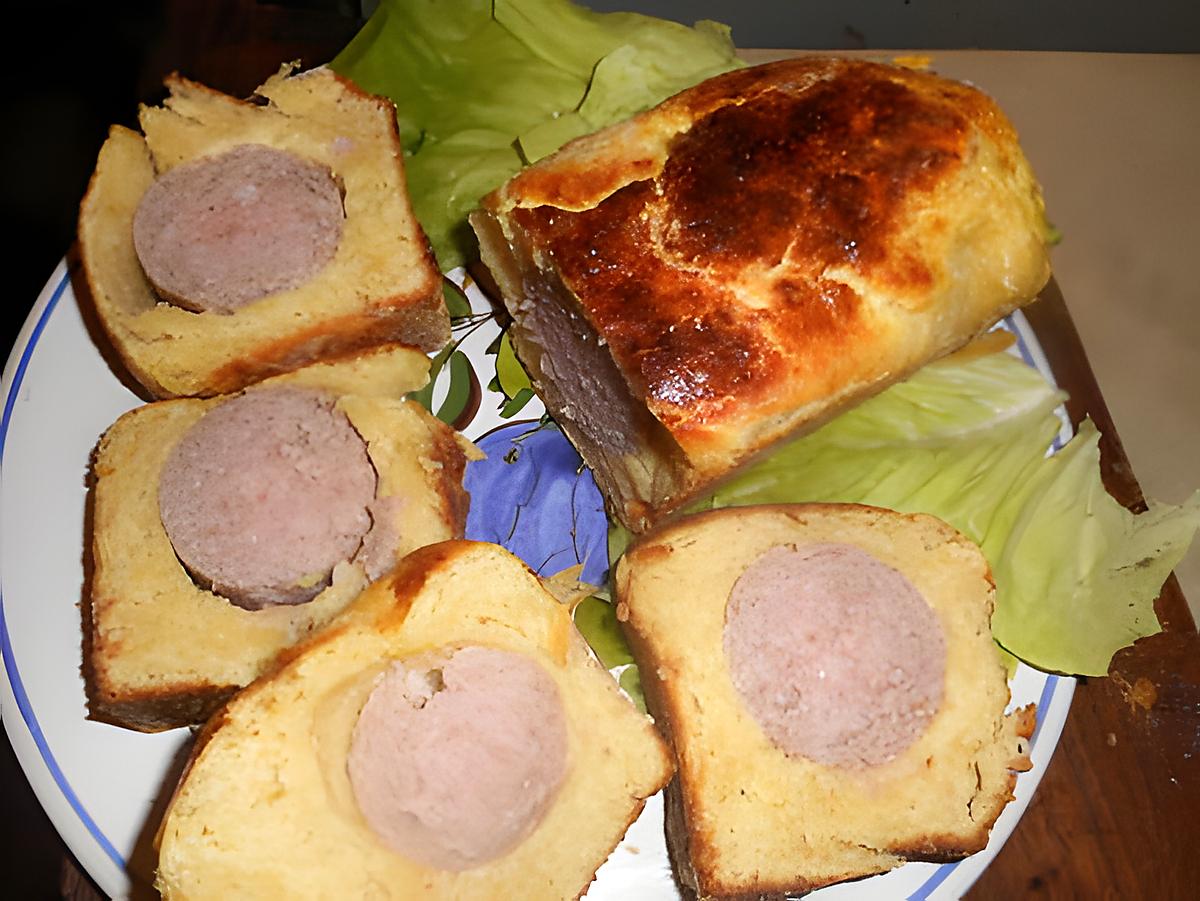 recette Saucisson de lyon en brioche