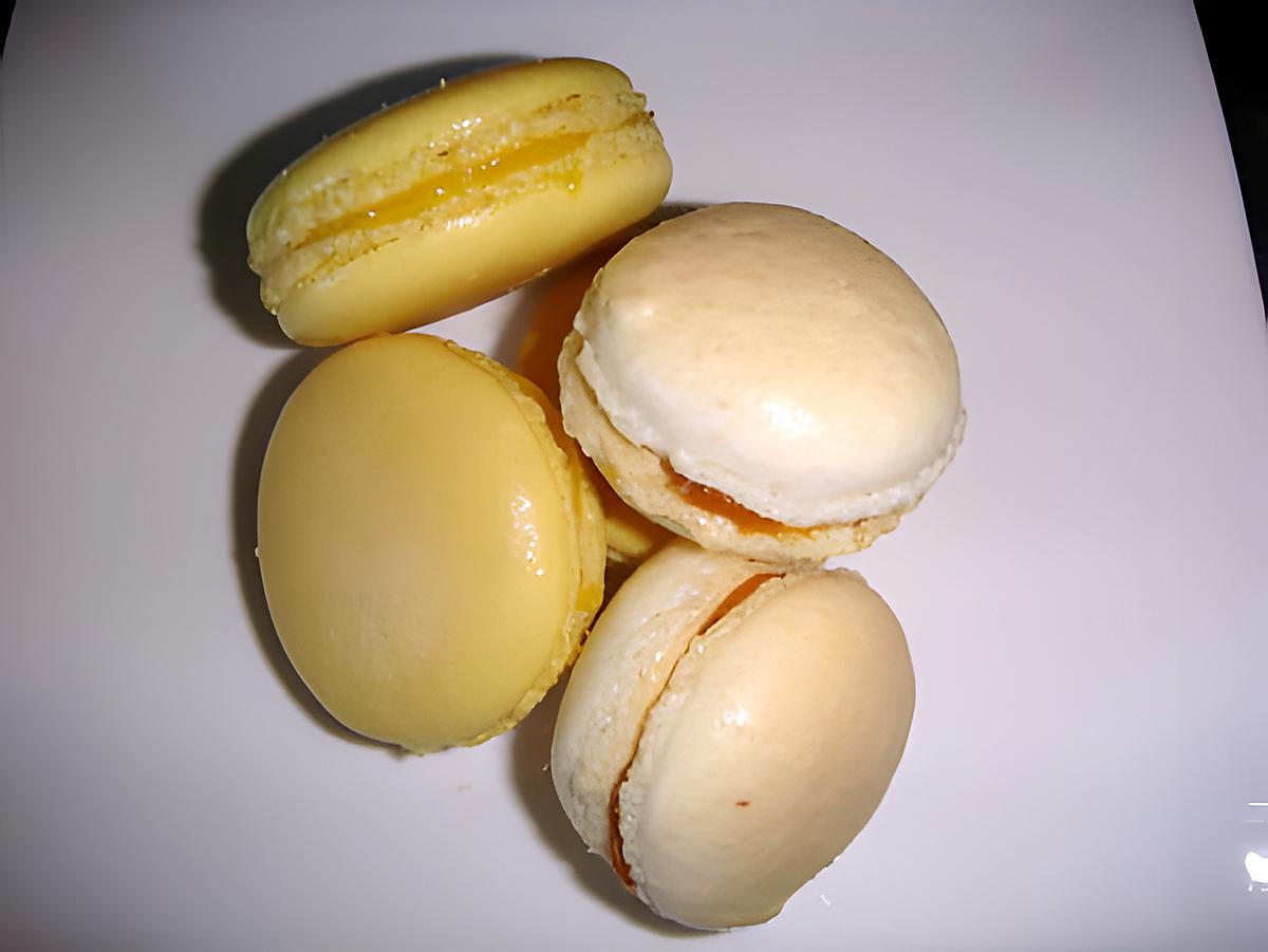 recette Macarons citrons et macarons caramel au beurre salé