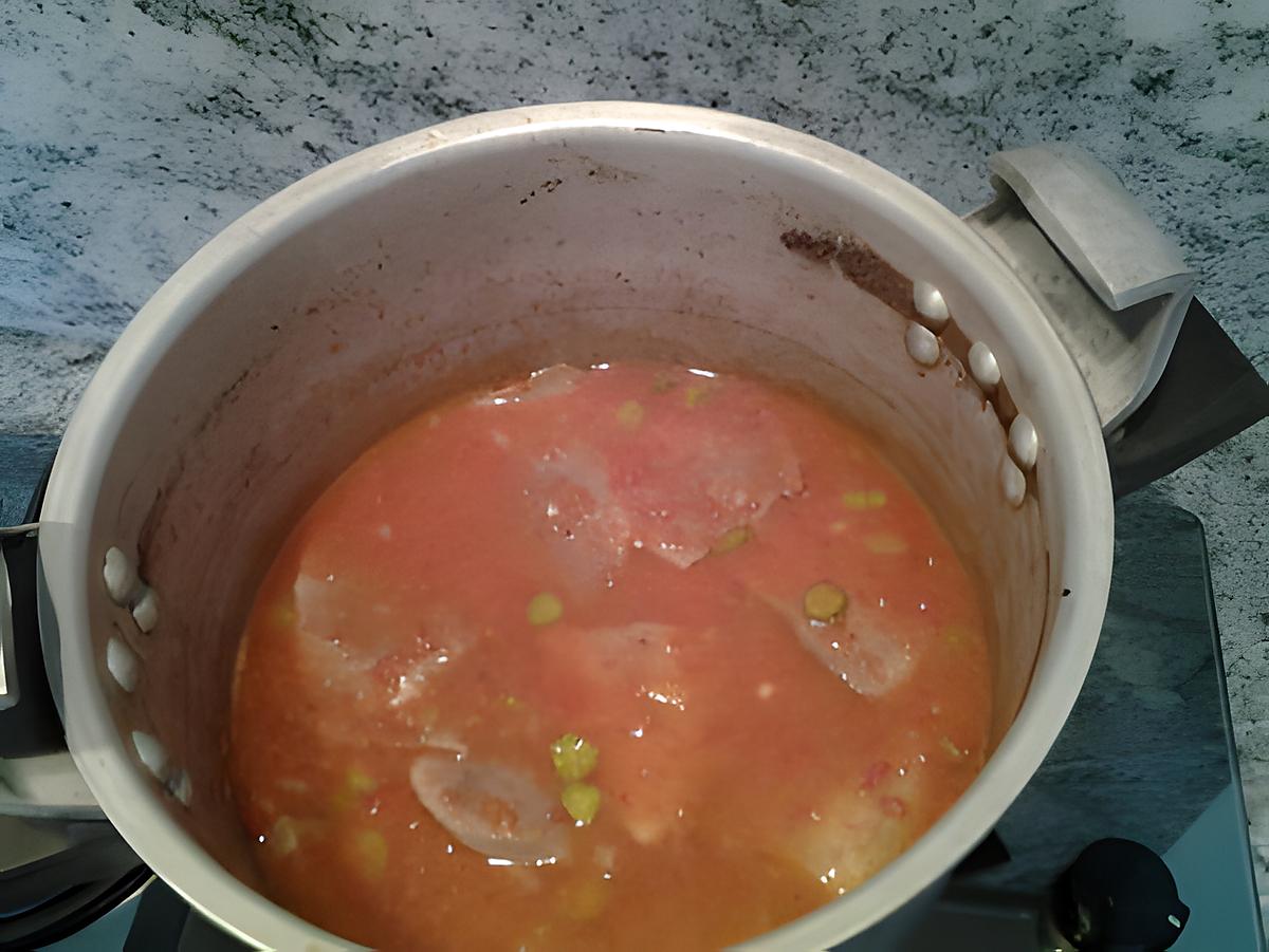 recette langue  de boeuf sauce tomate et cornichons