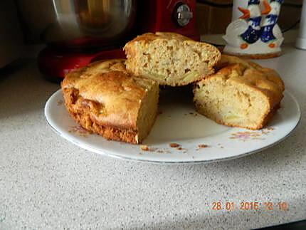 recette Gâteau pommes banane ricotta