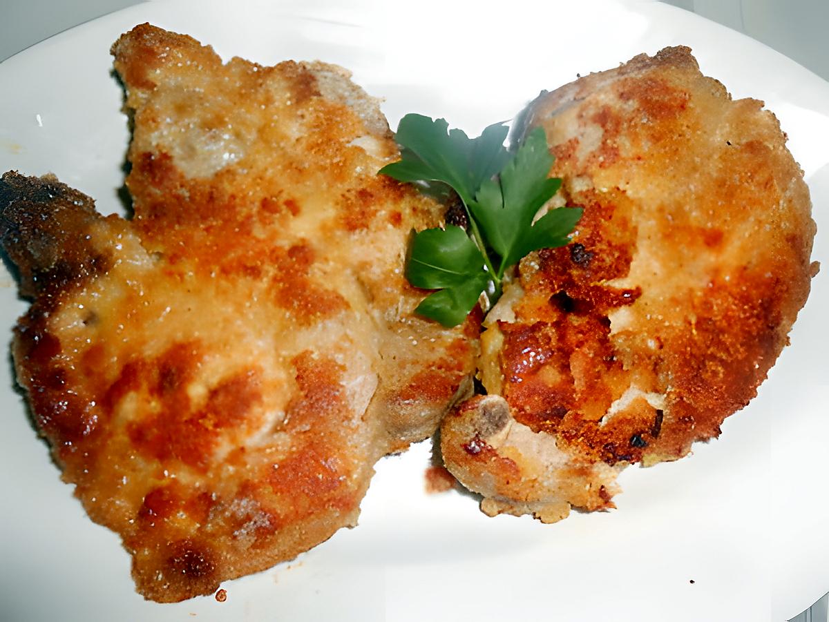 recette COTES DE PORC PANEES A L'ITALIENNE