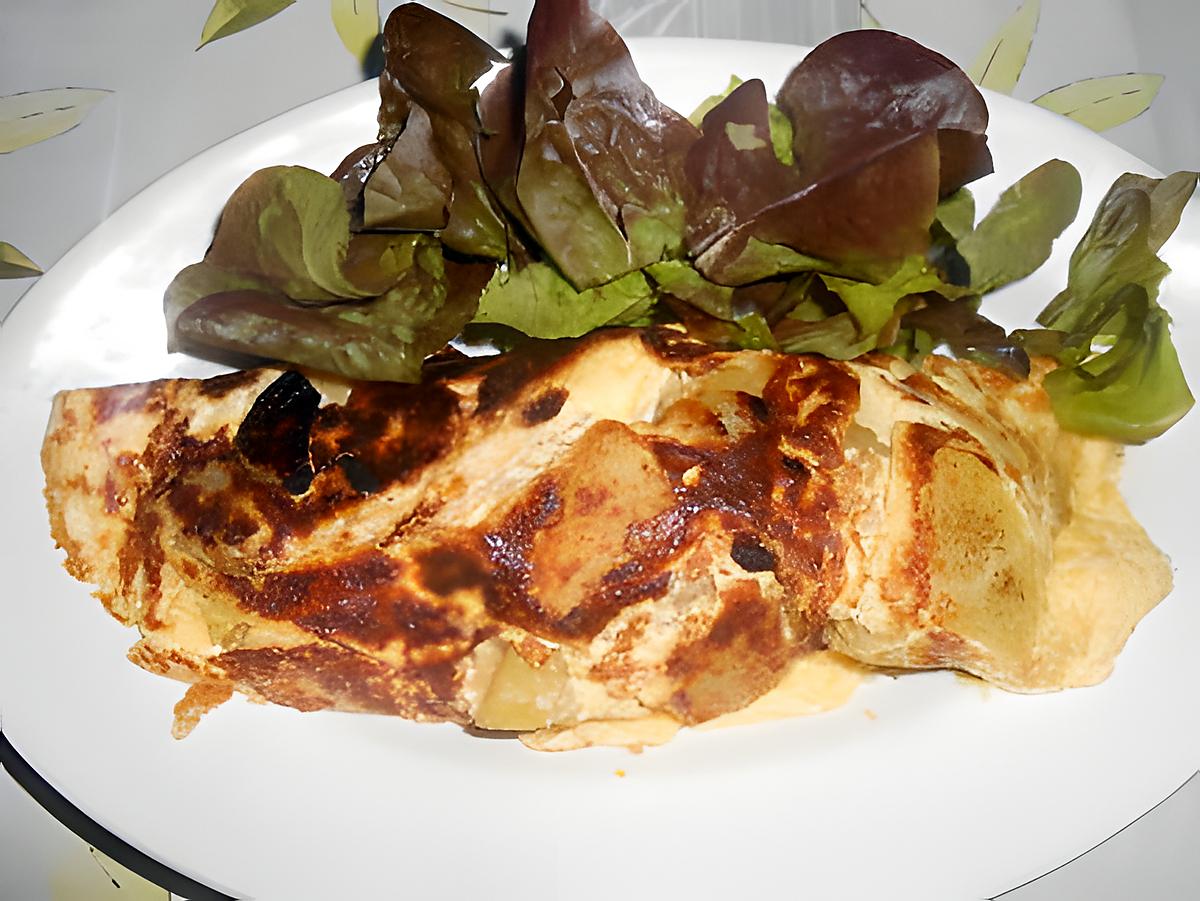 recette OMELETTE POMMES DE TERRE OIGNONS