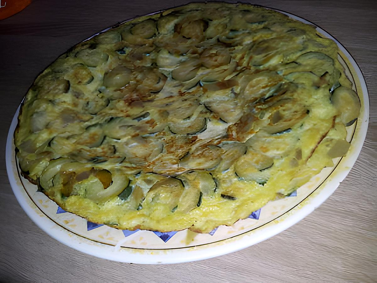 recette Tortilla au courgettes et parmesan