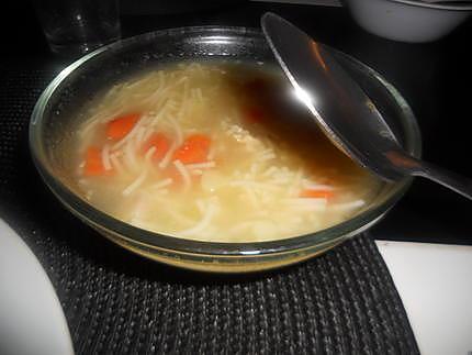 recette Soupe aux vermicelles poulet au pot