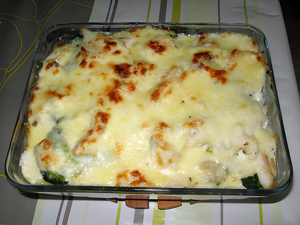 recette Gratin de poisson, pommes de terre et brocolis