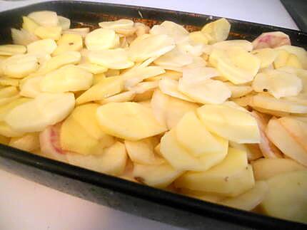 recette Gratin dauphinois a la sauce tomate parmesan