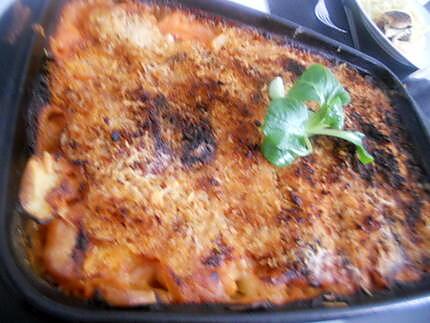 recette Gratin dauphinois a la sauce tomate parmesan