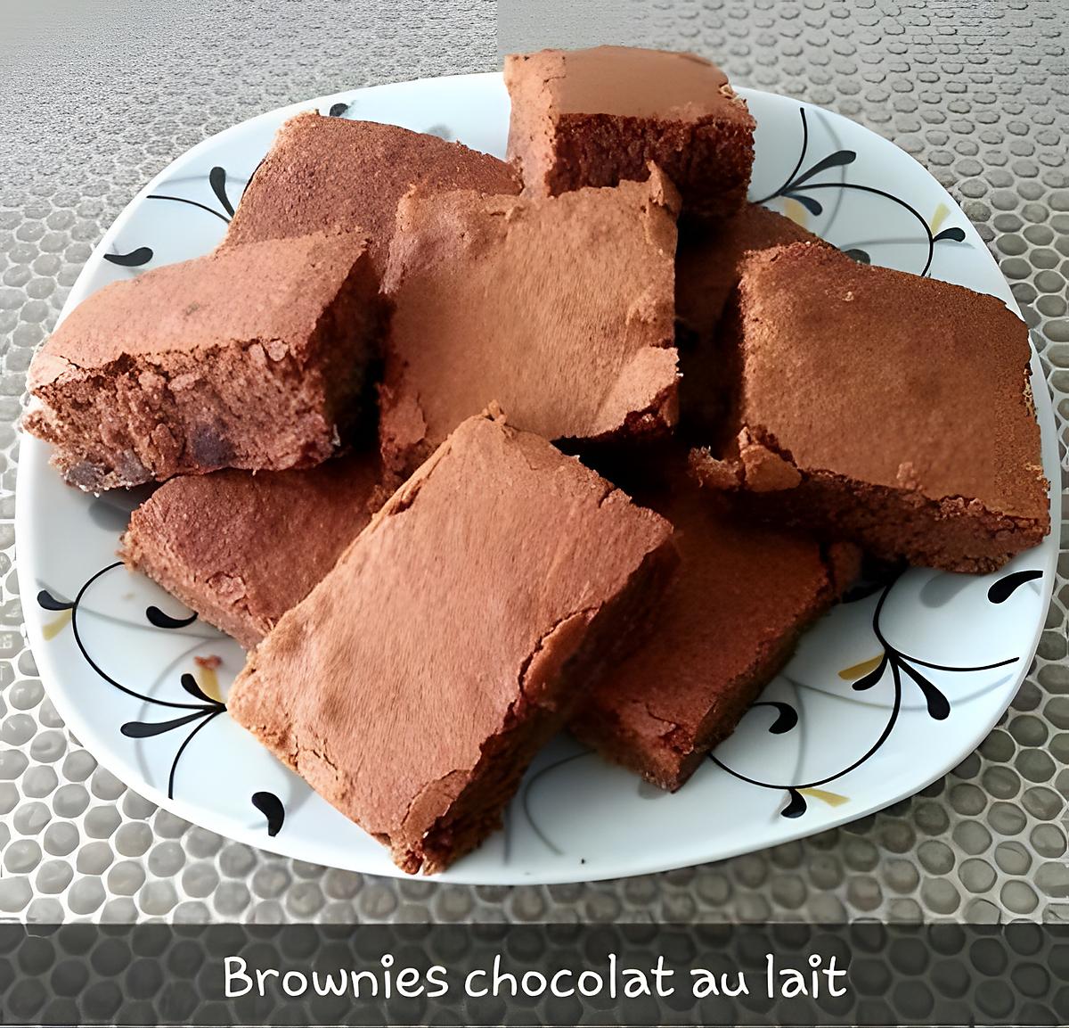 recette brownies chocolat au lait