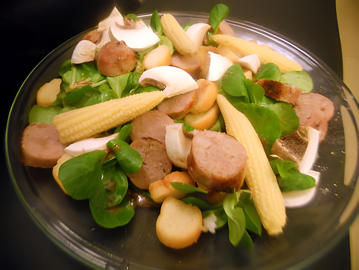 recette Salade a la saucisse de toulouse