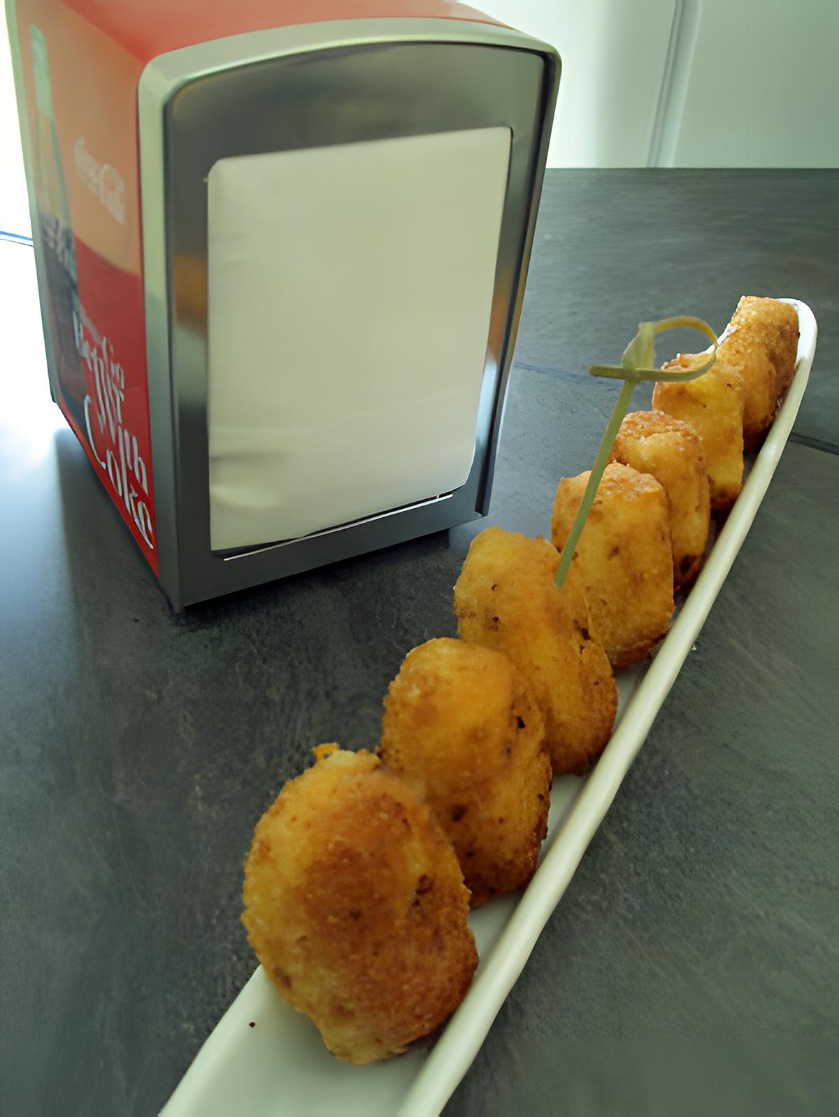 recette TAPAS :  Croquetas poulet fromage