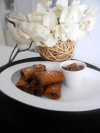 recette Nems banane nutella