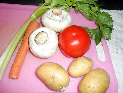 recette POTAGE ET GNUDIS